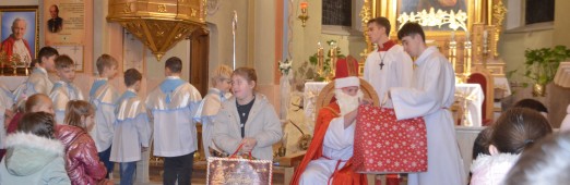 Wizyta św. Mikołaja w parafii